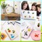 60pcs 5D Diamond Art Stickers Arts and Crafts Creative Gem Art Paint by Number Kits for Kids Ages 4-6 6-8 8-12 Boys Girls DIY Mosaic Stickers Toys for Birthday Party Halloween Christmas Gifts